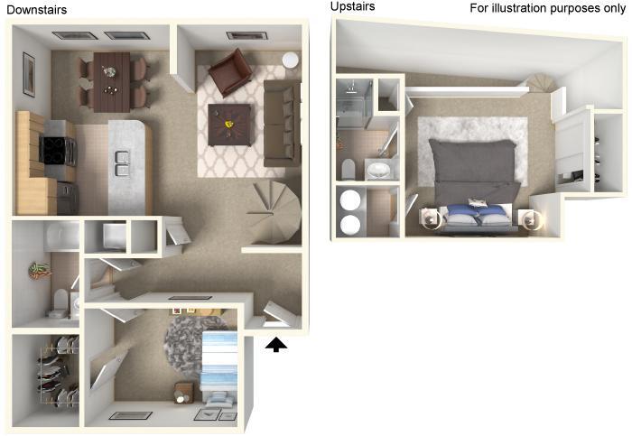 Floor Plan - Whidbey Loft
