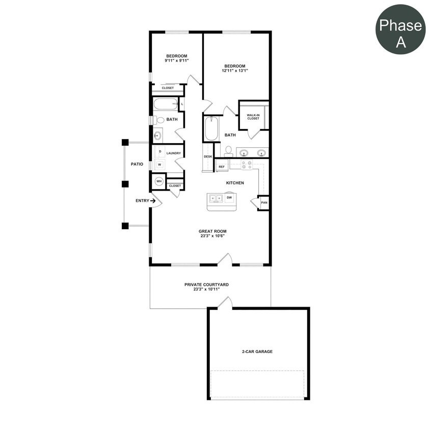 Floor Plan - The Courtyards Plan 1
