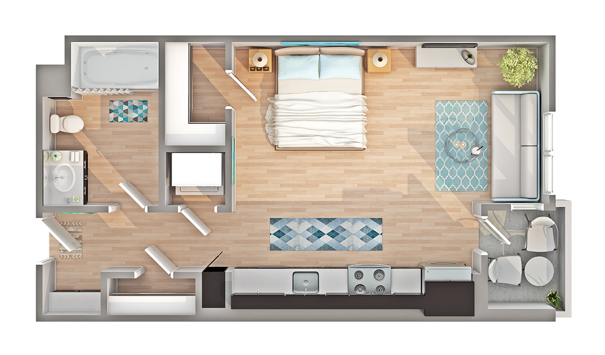 S1 | Studio Floorplan - S1
