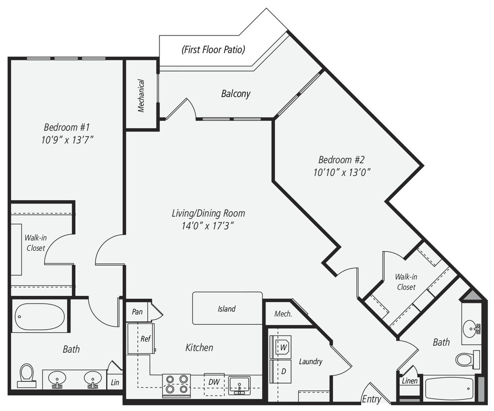 Floor Plan - B7-F-1300
