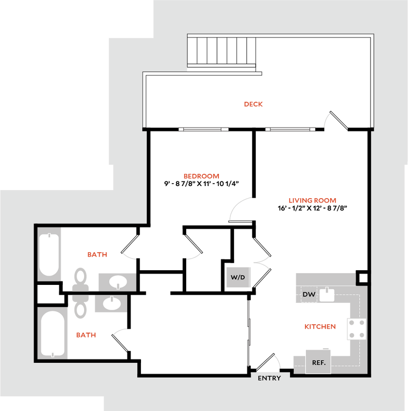 Floor Plan - Plan 1U