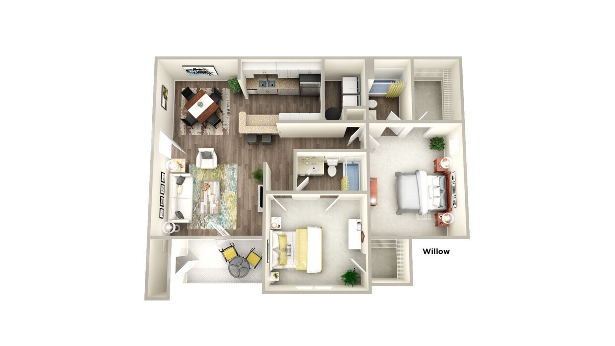 Floor Plan - Willow Renovated