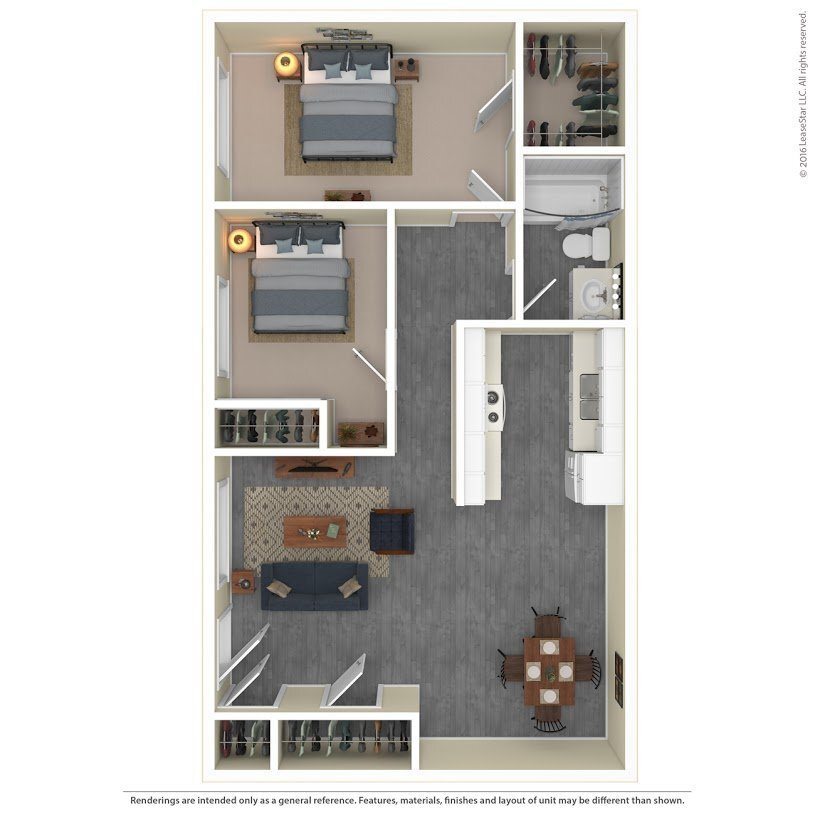 Floor Plan - 2x1 B Upgraded