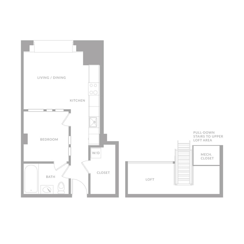 Floor Plan - One Bedroom A