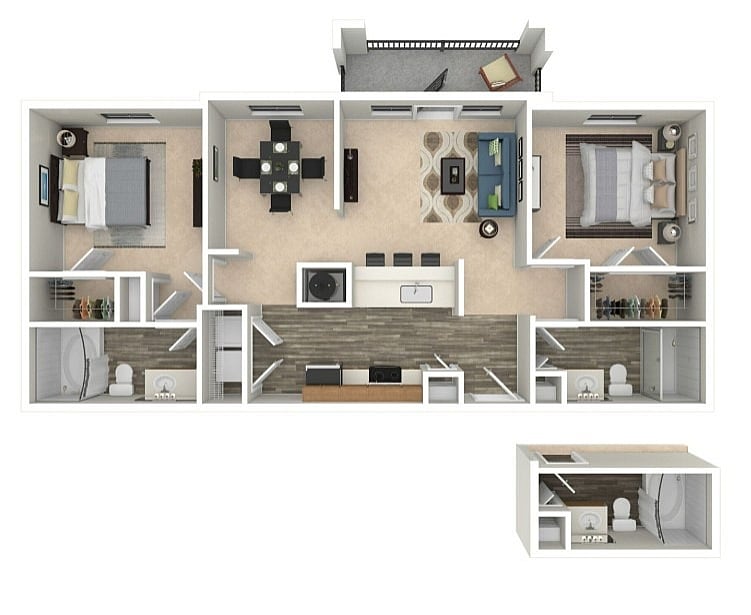 B2G 3D Floorplan - B2G
