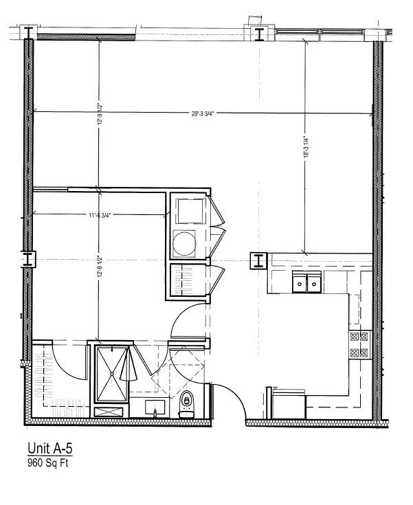 Floor Plan - One Bedroom Suite