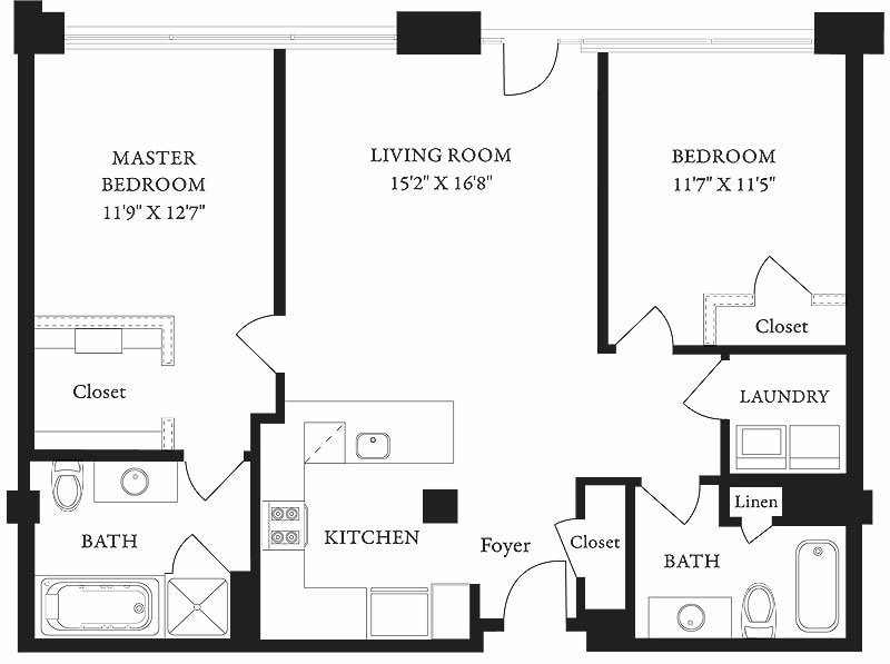 Lucky Strike 2V.jpg - LS-V Two Bedroom, Two Bathroom