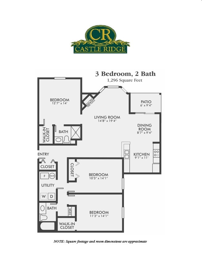 Three Bedroom Two Bath - Three Bedroom Two Bath