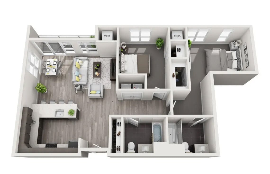Floor Plan - 2 Bedroom G