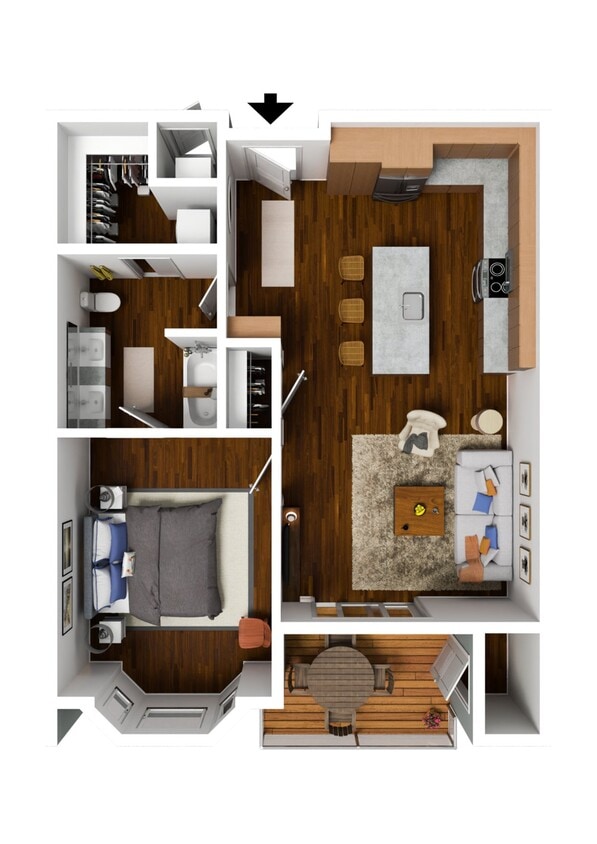 1 Bedroom B Premium - 1 Bedroom B Premium