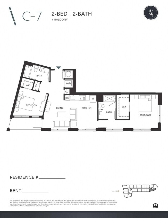 Floor Plan - Two Bedroom - C7