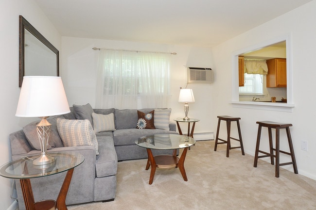 Sample Living Room - Naamans Village Apartments