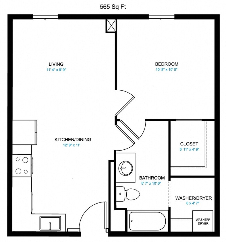Floor Plan - Large Studio