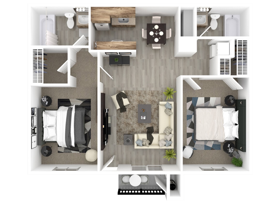 2x2 River Park - Two Bedroom Two Bath