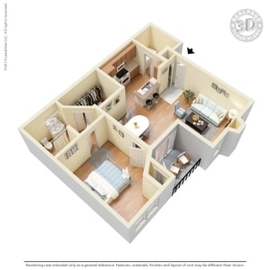 1BR/1BA - 1 Bed 1 Bath 806 SqFt (745 Net)