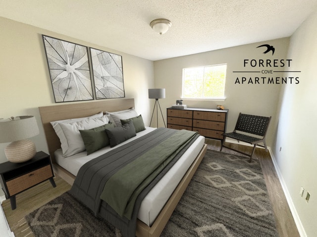 Updated Bedroom - Forrest Cove