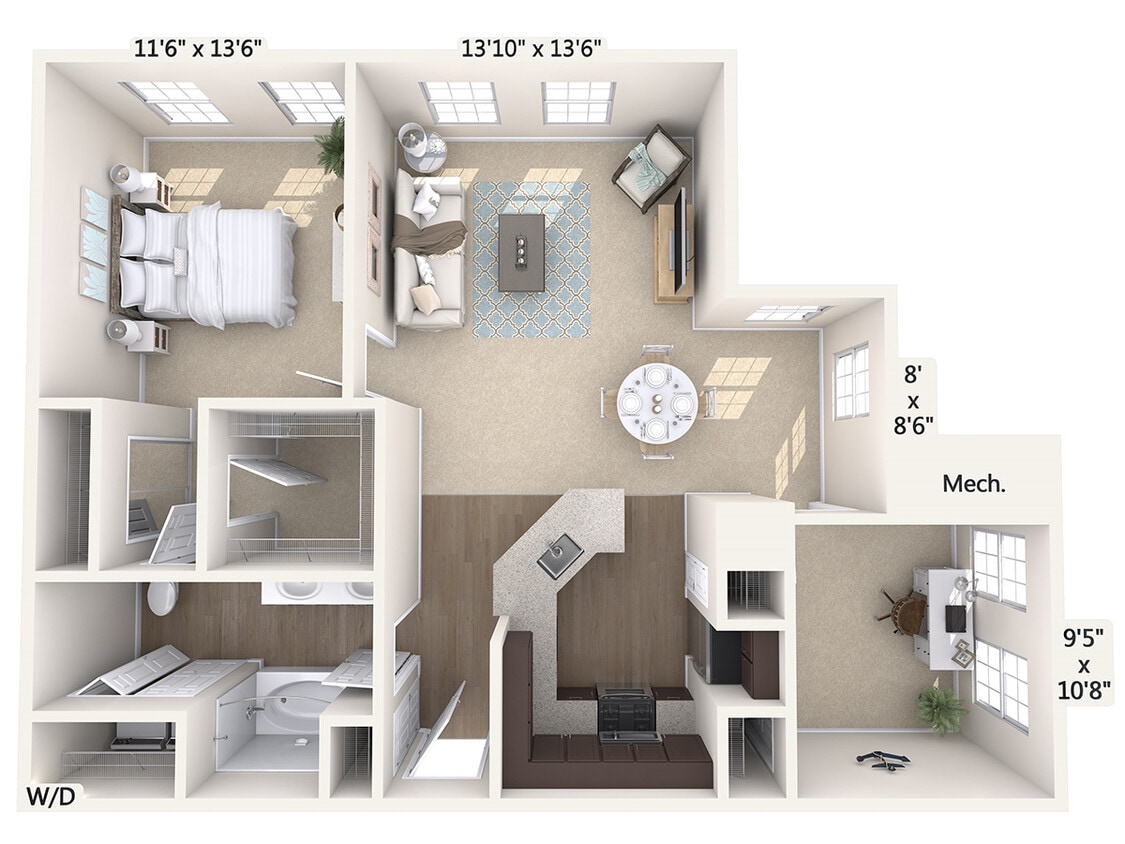 Floor Plan - A5D-E-Upper