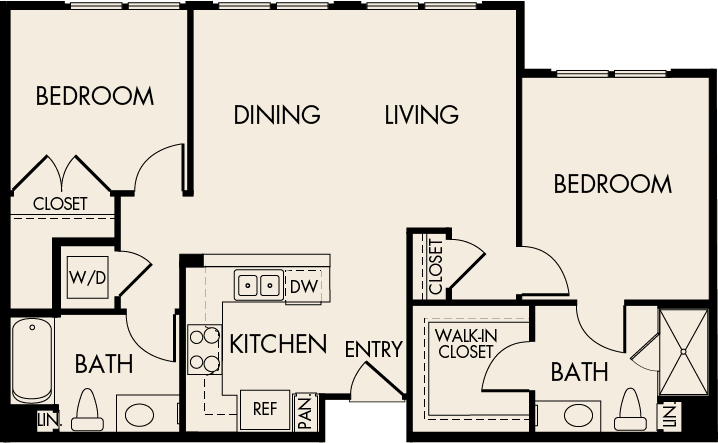 Floor Plan - 22A: The Raphael