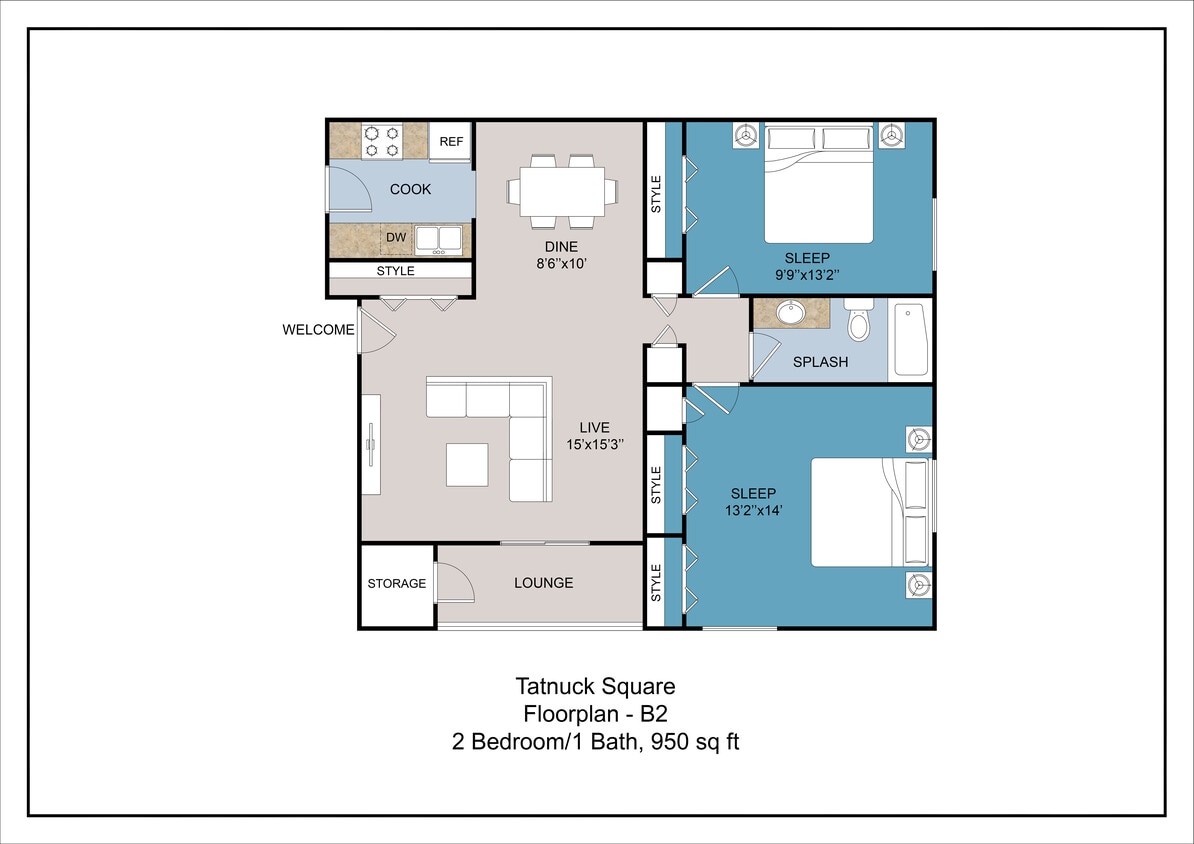 Floor Plan - B1 Renovated