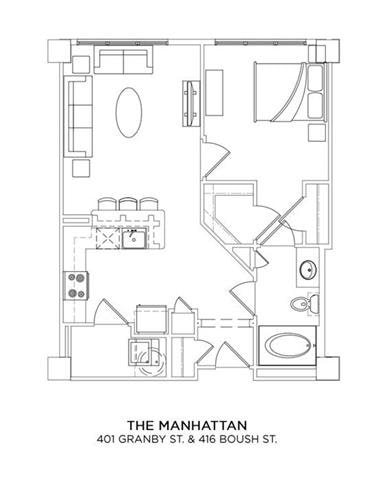 Floor Plan - The Manhattan