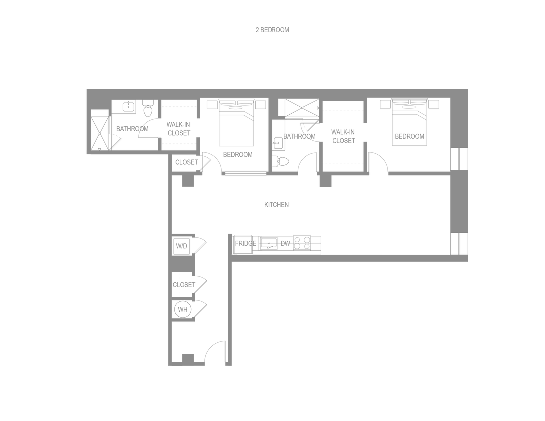 Floor Plan - Montesino Two Bedroom I Palazzo