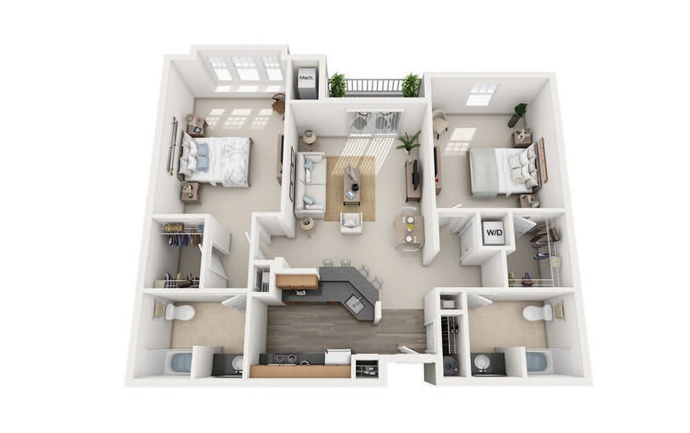 Floor Plan - C2 Two Bedroom