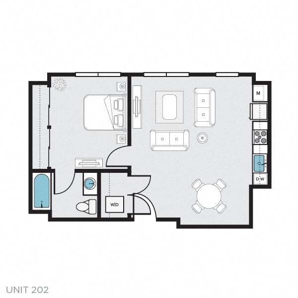 Floor Plan - 1 Bedroom B 