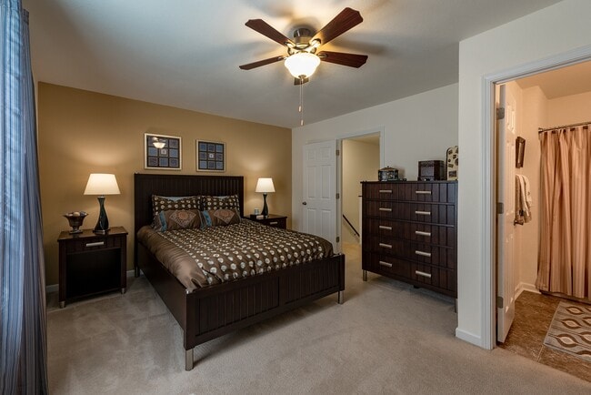 Large bedroom with private bathroom - Shadowmoss Pointe Apartments and Townhomes