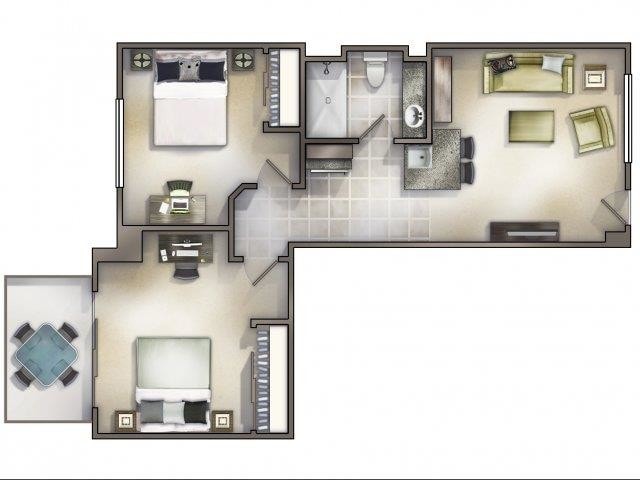 Floor Plan - 2-1 - Small