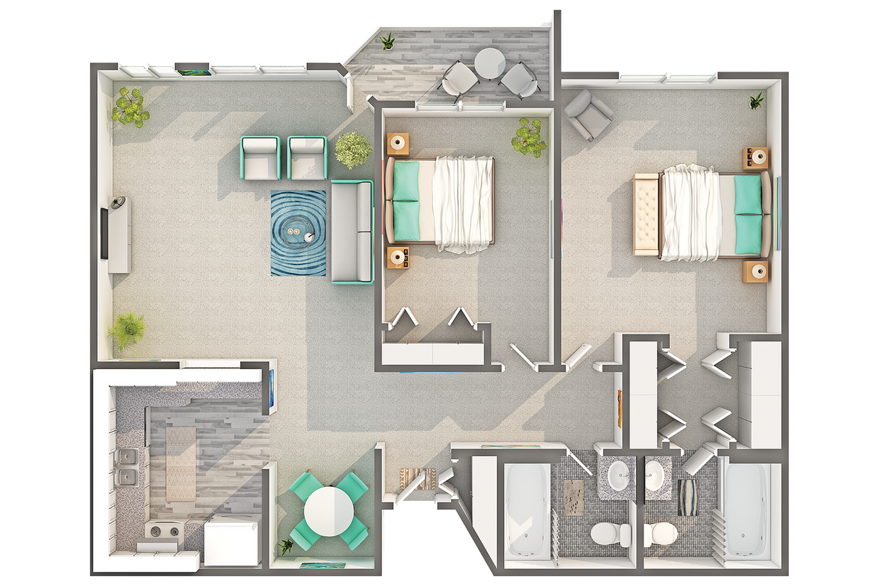 Birchwood | 2-Bedroom Floorplan - Birchwood
