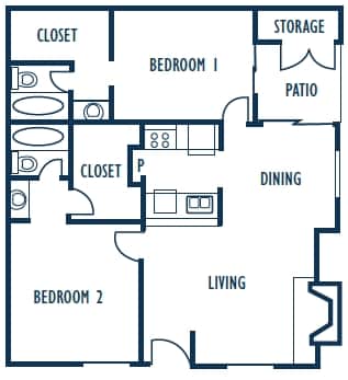 2BR/2BA - B2
