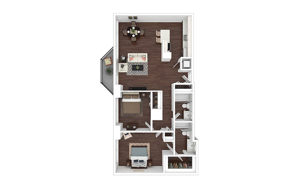 Floor Plan - B16 - Renovated