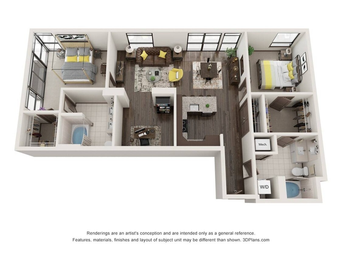 2 Bedroom - 2 Bathroom with Den - East Liberty (2 Bedroom & 2 Bathroom w/ a Den)