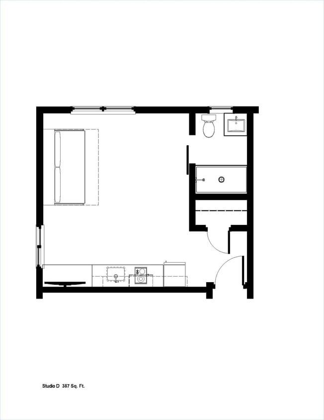 Floor Plan - Studio D