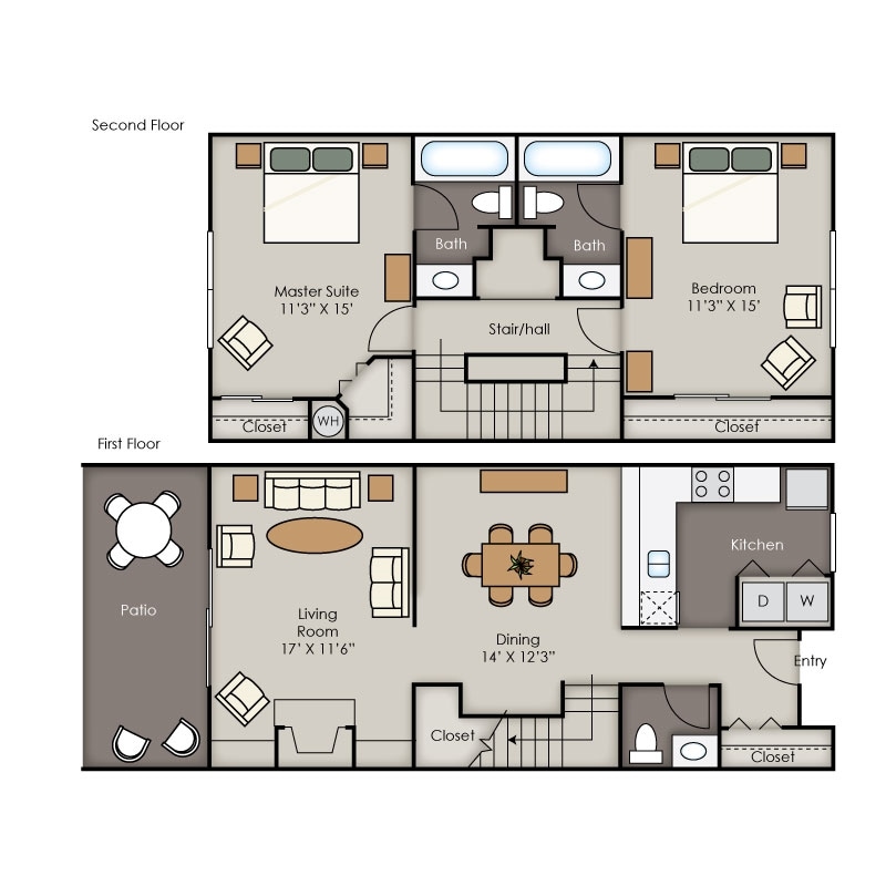 2BR/2.5BA - B3