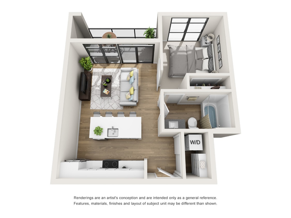 Floor Plan - One Bedroom