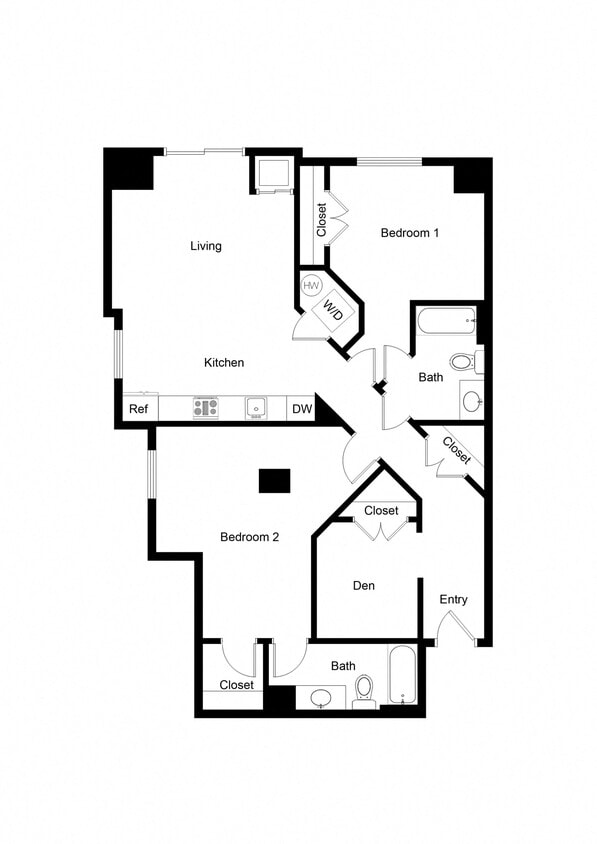 Floor Plan - Den BD03A