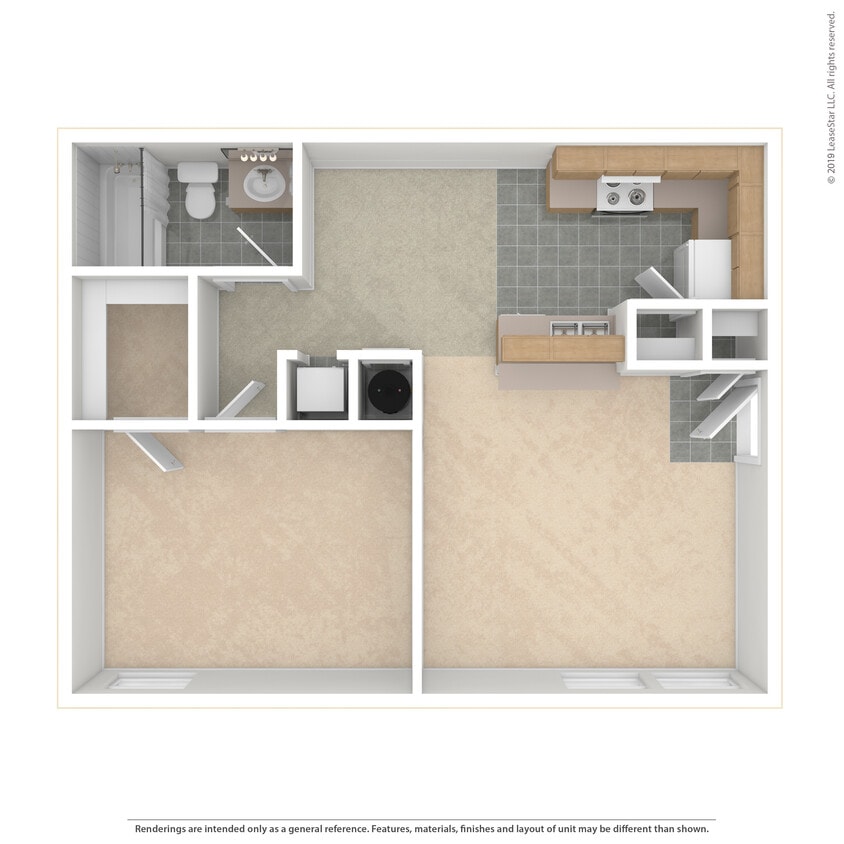 1x1: Beds - 1: Baths - 1: SqFt Range - 627 to 627 - 1x1