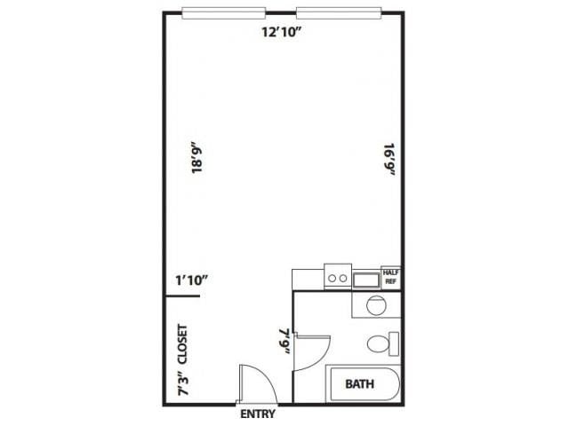 Floor Plan - STUDIO