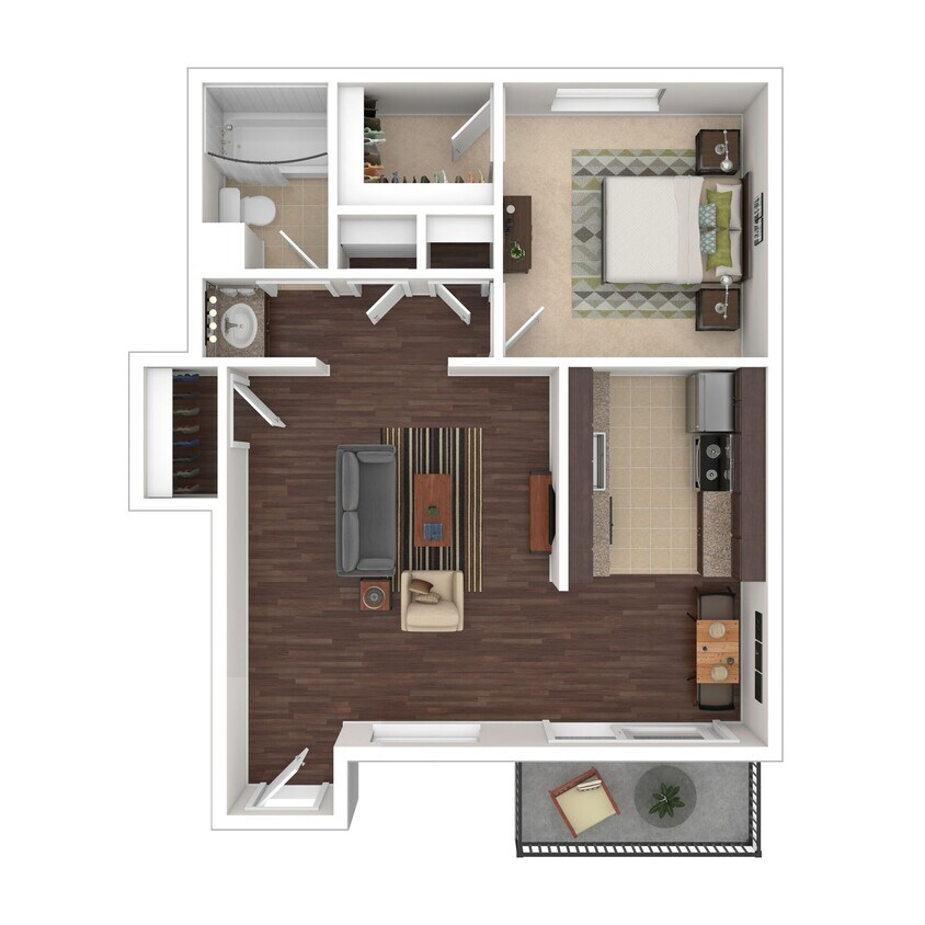 Floor Plan - 1x1