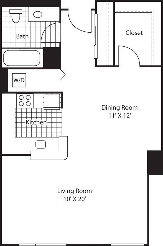Floor Plan - Studio 859 A