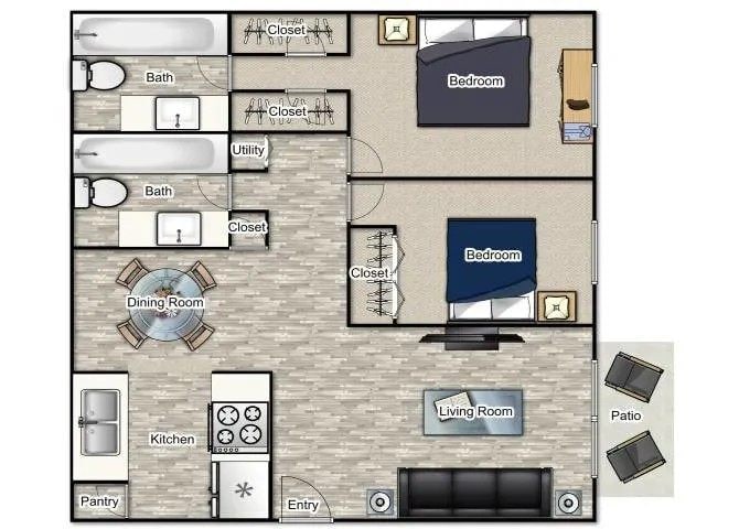 Floor Plan - The Magnolia