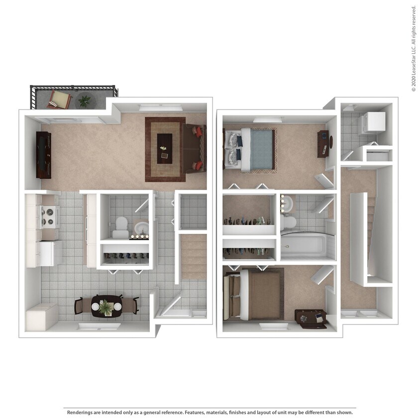 2 bed 1.5 bath - Moccasin