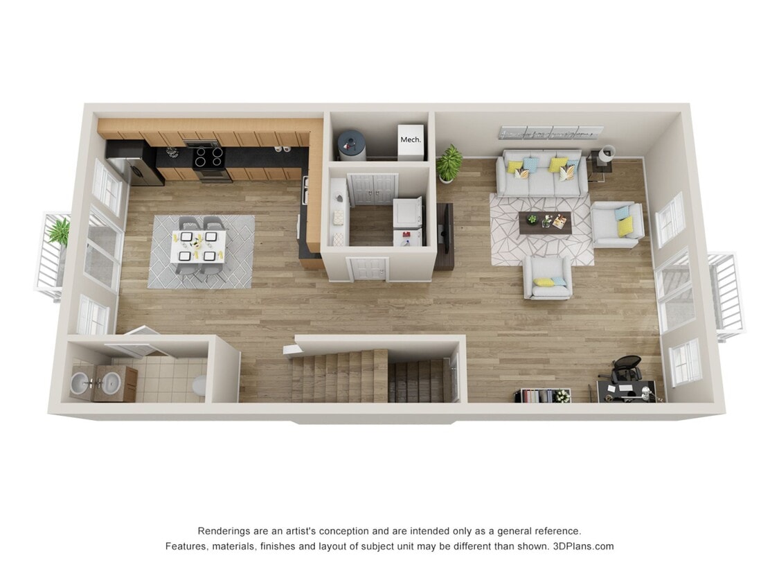 Floor Plan - 3 bed 2.5 bath 2640sqft