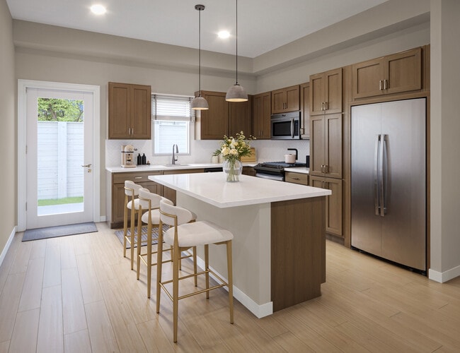 Kitchen with Island - The Collection at Gretna Landing