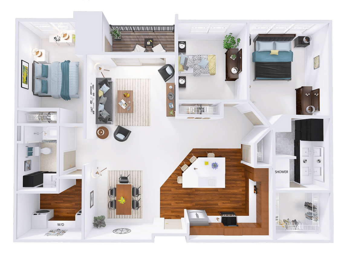 Floor Plan - NorthBrook - G1 - 3 Bed - 2 Bath