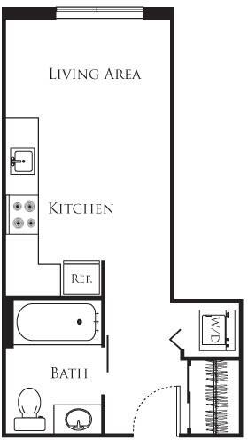 Floor Plan - Micro Studio - A3B