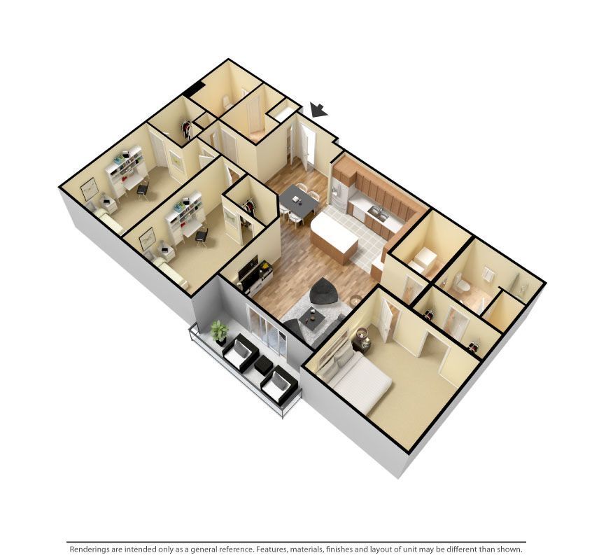 Fair Hills - Everest - 2 Beds - 2 Baths - 1290 Sq. ft. - Everest