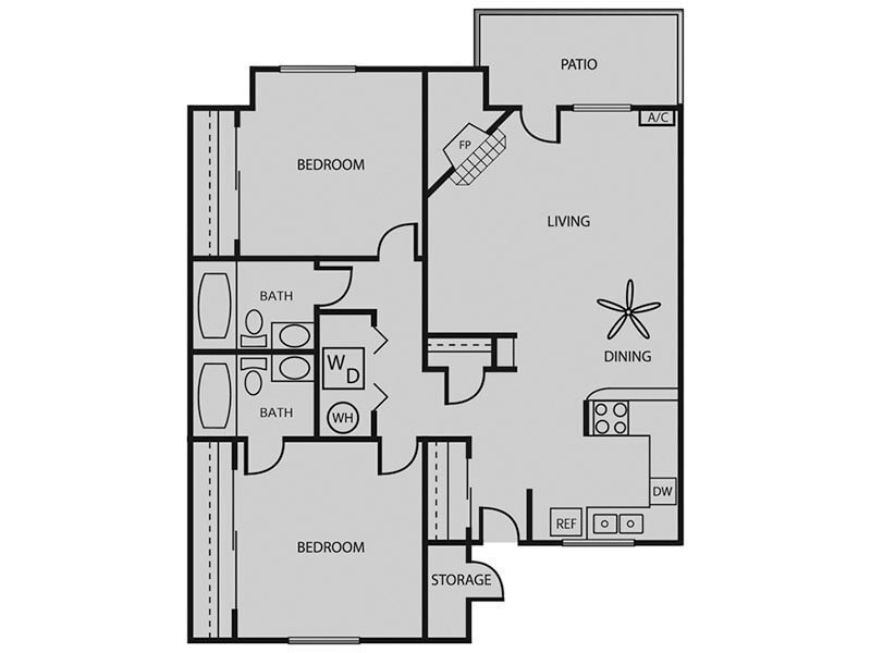 Floor Plan - Pinion W/D Renovated Plus