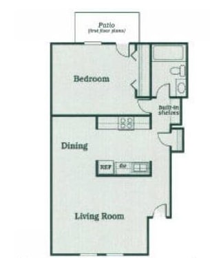 1BR/1BA - 1.1A